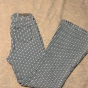 Long Pinstripe Jeans